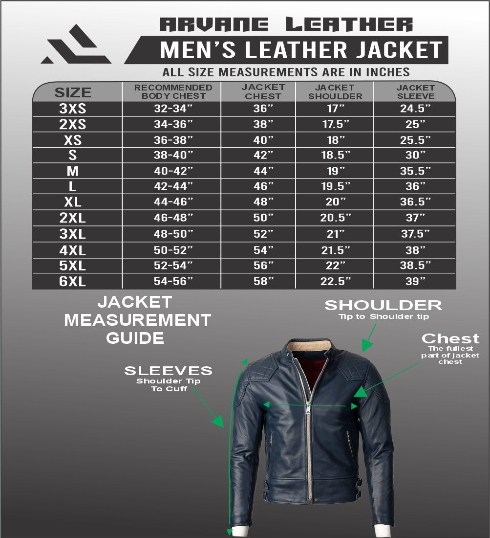 Distressed Leather Jacket for Men